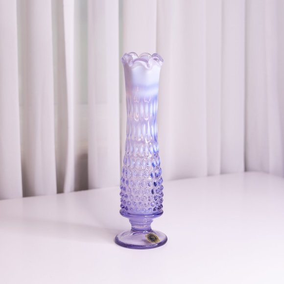 Vintage Accents Vintage Purple Swung Vase Westmoreland Glass Lilac Opalescent W Sticker 8